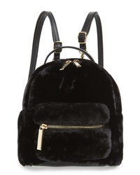 Mali + Lili Gemini Faux Fur Vegan Leather Convertible Backpack