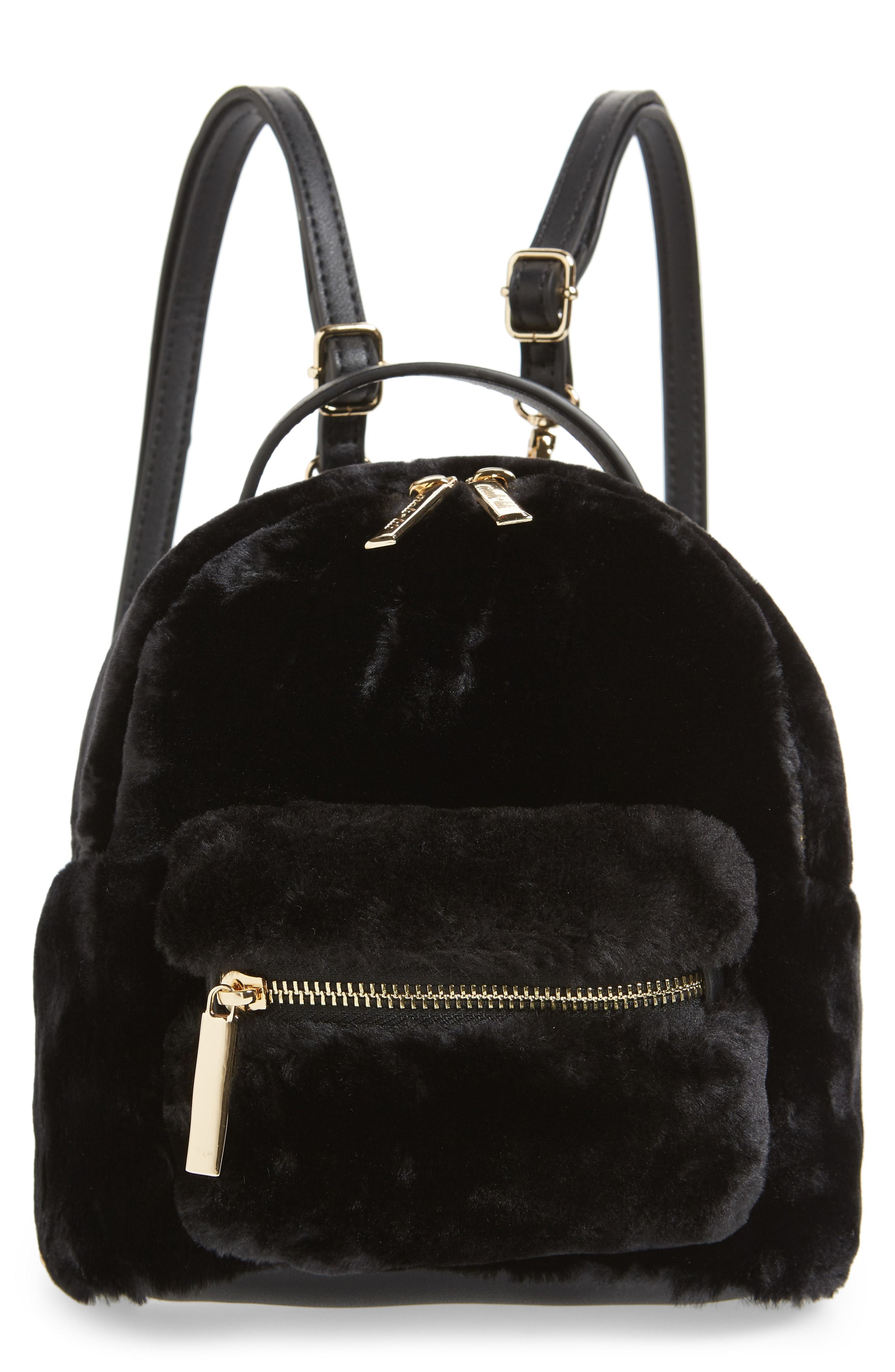 Mali + Lili Gemini Faux Fur Vegan Leather Convertible Backpack, $72 ...