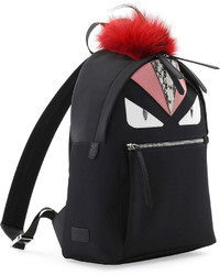 Fendi Monster Fur Mohawk Backpack Black Multi