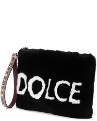 Dolce & Gabbana Cleo Fur Clutch Bag