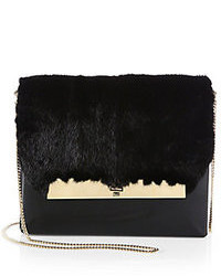 Dee Ocleppo Soho Leather Mink Fur Crossbody Bag