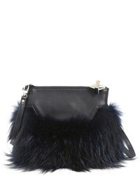 Emm Kuo Fur Crossbody Convertible Bag