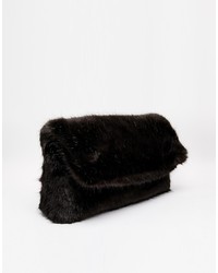 Asos Faux Fur Cuddle Clutch Bag