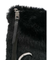 Givenchy Faux Fur Logo Clutch Bag