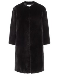 Ainea Black Faux Fur Coat