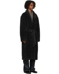 Lemaire Black Alpaca Bathrobe Coat