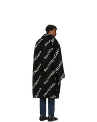 Balenciaga Black Faux Fur Big Fit Car Coat