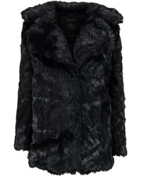 Boohoo Amanda Faux Fur Oversized Collar Coat