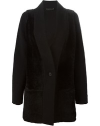 Calvin Klein Collection Fur Panel Coat