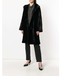 Liska Dawson Hooded Fur Coat