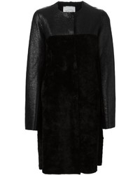Dehart Panelled Faux Fur Coat