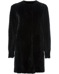 Drome Collarless Furry Coat