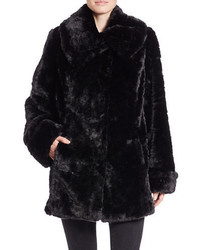 Jones New York Faux Fur Walker Coat