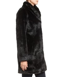 Eliza J Faux Mink Fur Coat