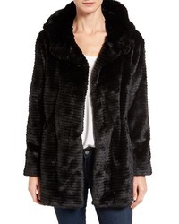 Vince Camuto Hooded Faux Fur Coat