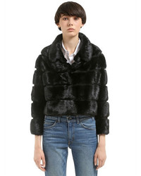 Simonetta Ravizza Mink Fur Coat W Detachable Hem