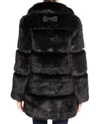 Kate Spade New York Grooved Faux Fur Coat