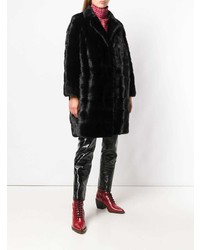 Simonetta Ravizza Oversize Panelled Fur Coat