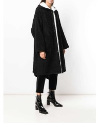 Yohji Yamamoto Oversized Hooded Coat