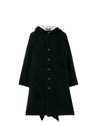 Yohji Yamamoto Oversized Hooded Coat