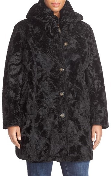 Laundry by Shelli Segal Plus Size Reversible Faux Persian Lamb Fur Coat 405 Nordstrom Lookastic