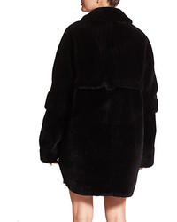 Opening Ceremony R Layered Shearling Coat