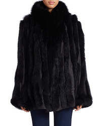 George Simonton Reversible Blue Fox Fur Coat