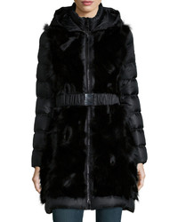 Dawn Levy Taryn 2 In 1 Fox Fur Puffer Coat