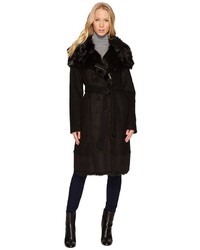 Vince Camuto Wool Coat With Faux Shearling And Faux Fur Detail N1231 Coat