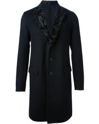 Black Fur Collar Coat
