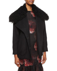 ADAM by Adam Lippes Adam Lippes Double Breasted Fur Collar Coat