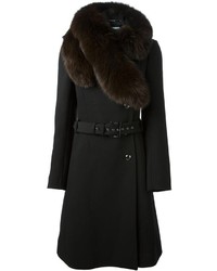 Blumarine Fur Collar Coat