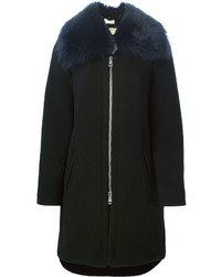Chloé Removable Fur Collar Coat