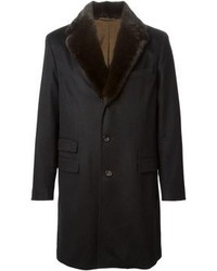 Colombo Mink Fur Collar Coat