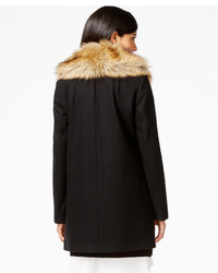 INC International Concepts Faux Fur Trim Shawl Collar Coat Only At Macys