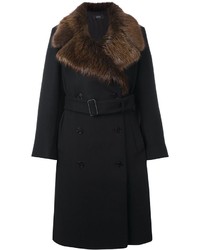 Joseph Fur Collar Coat