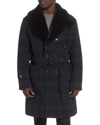 Woolrich Mackinaw Faux Fur Collar Coat