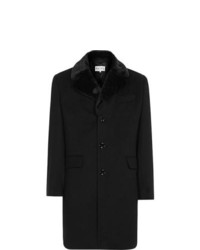 Reiss King Faux Fur Collar Coat, $261 | Reiss | Lookastic