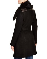 Diane von Furstenberg Sofia Fur Collar Coat