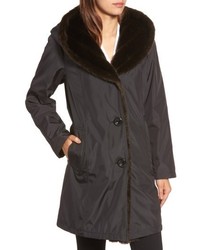 Gallery Storm Coat With Faux Fur Trim Lining