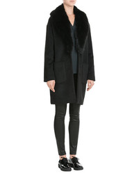 Steffen Schraut The Stylish Fur Collar Coat With Wool