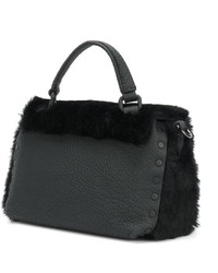 Zanellato Fur Flap Crossbody Bag