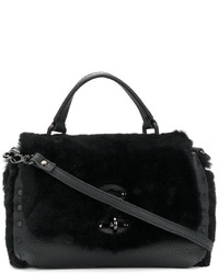 Zanellato Fur Flap Crossbody Bag