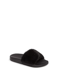 Givenchy Genuine Mink Fur Slide Sandal