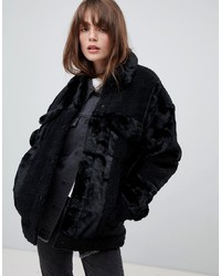 Levi's Faux Fur And Borg Patchwork Jacket