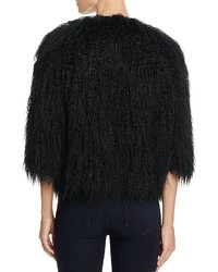 Theory Faux Fur Open Front Jacket