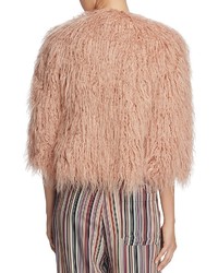 Theory Faux Fur Open Front Jacket