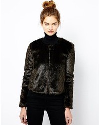 French Connection Short Faux Fur Jacket
