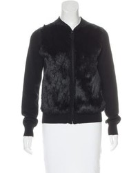 Vince Fur Accented Wool Jacket