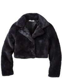 Knitworks Girls 7 16 Rhinestone Button Faux Fur Coat